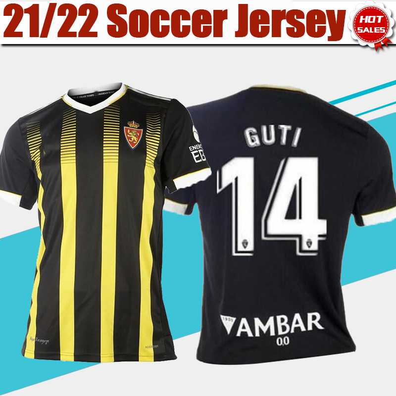 

Real Zaragoza Away Soccer Jerseys 21/22 Men Adult Soccer Shirt 2021/2022 Football Uniform, Away jersey