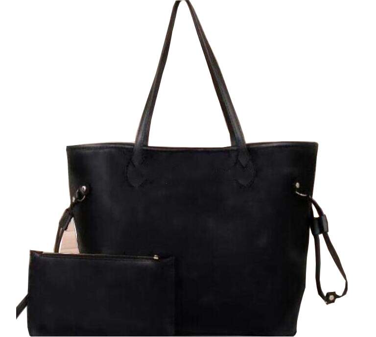 

2021 fashion pressed black flower two-piece shoulder bag designer handbags Ladies handbag women shop bags wallet