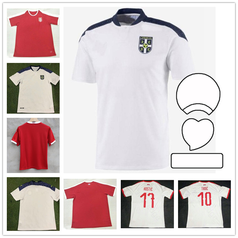 

2020 2021 National Team Serbia Soccer Jerseys MITROVIC TADIC KOLAROV SERGEJ MATIC KOSTIC IVANOVIC Custom Home Away Srbija Football Shirts, Away+patch