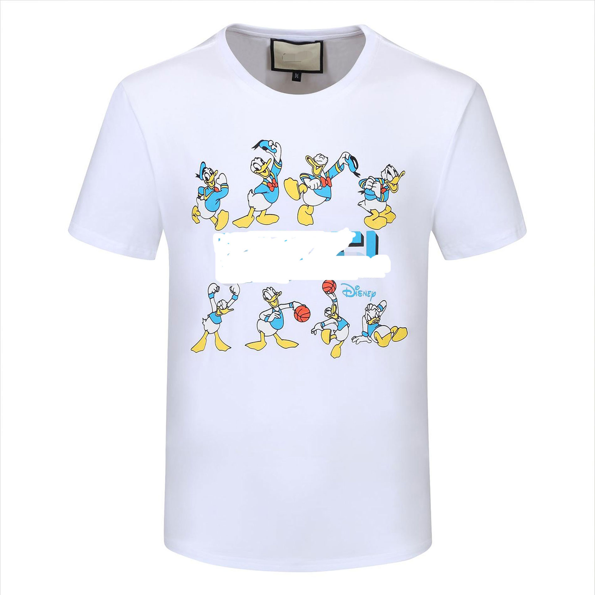 

wJ2021Men's T-shirt Fashion Pure Cotton Short Sleeve V-Neck Top Black and White Men's, White;black