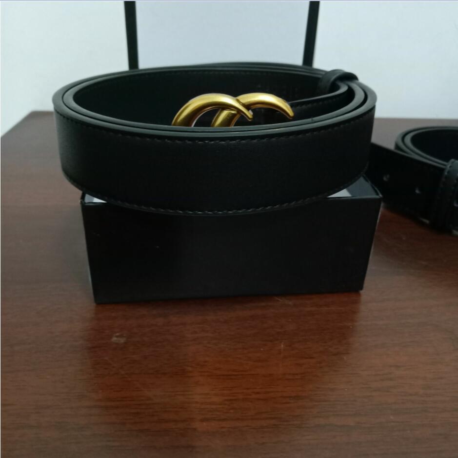 

2021 fashion designer belt ladies luxury leisure gold buckle width 2.0cm3.0cm3.4cm3.8cm high quality belts with box, Black;brown