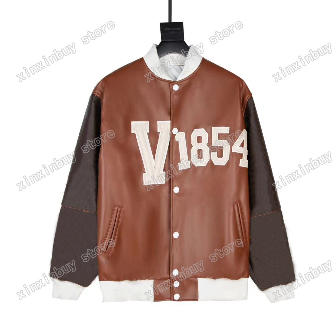 

21ss Autumn Sportwear man women designers Jackets baseball Leather Jacquard embroidery clothes Coats Outerwear Clothing black blue S-XL, Multi