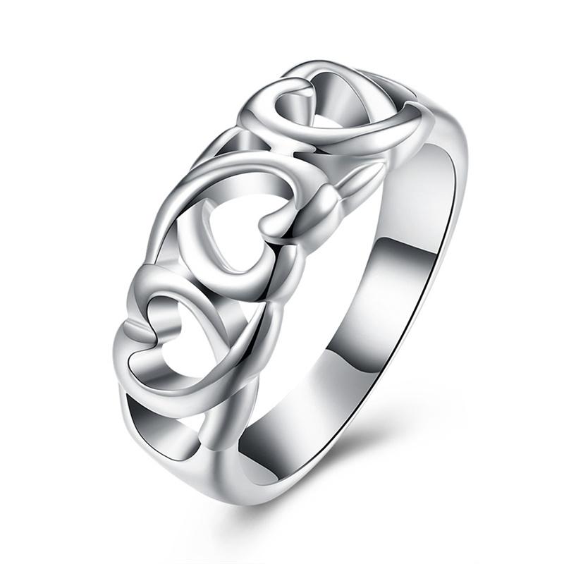 

Wedding Rings BABYLLNT 925 Sterling Silver Love Heart Ring For Women Engagement Party Fashion Charm Jewelry Gift Wholesale
