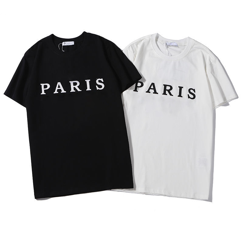 

summer mens and womens designers T Shirt fashion brand short sleeved Paris casual loose cotton Shirts, 1222