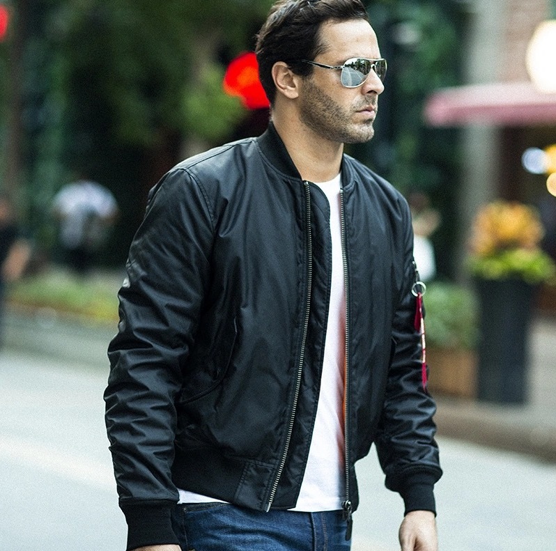 

Designer Jacket Flight Pilot Clothing men jackets Windbreaker winter Thick NASA coats casual Outerwear streetwear womens coat Baseball coat hip hop man fashion top, Black