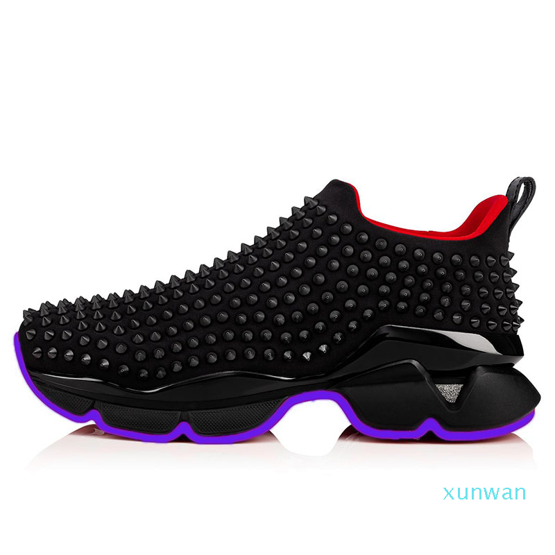 

Red Bottoms Spike Sock Donna Flat Sneakers Fashion women Men Shoes Size 35-46 Model
