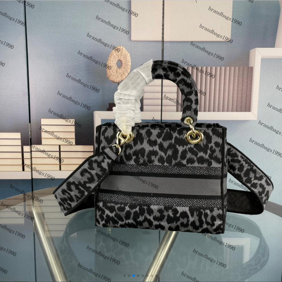 

Fashion Designer Embroidery Lady bag Top Quality Houndstooth Leopard Tiger Flower Velvet Women Tote Classic Handbag Shoulder bags 2021 New color, Box(need order with bag)