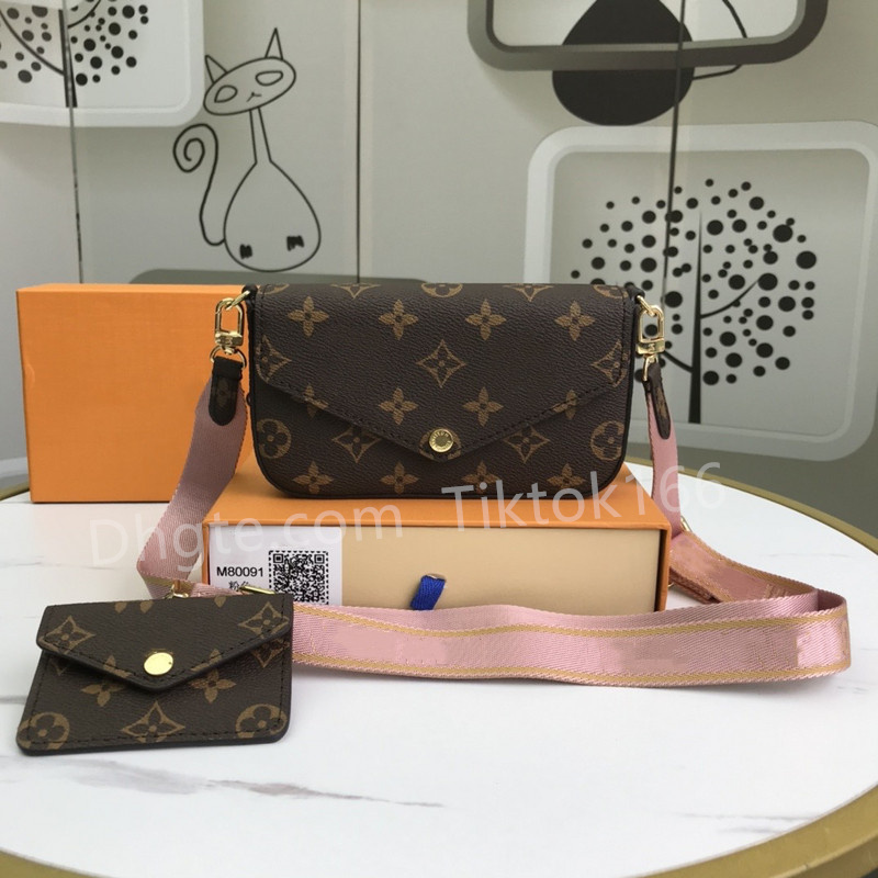 

Luxurys Designers Bags 2 Pcs set Favorite Multi Pochette Accessories Handbags Women Leather Evening Shoulder Bags Luxury Handbag Purse W/Box