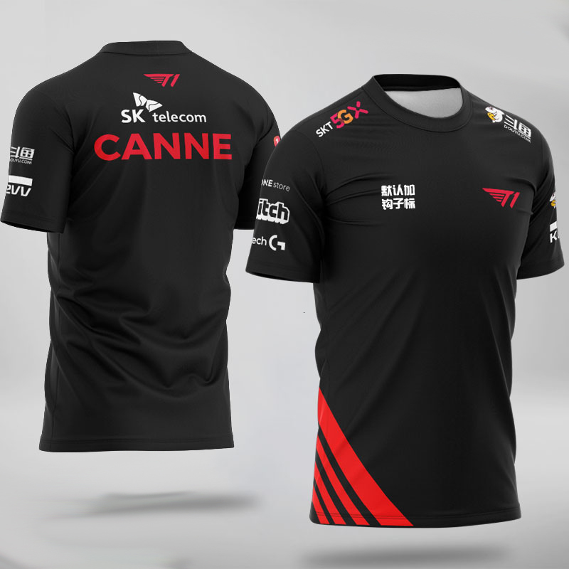 Camisetas para hombre LK LOL Spring Season SKT T1 PRO Player Equipo T Shirt Uniforme Faker T Shirts Sktt1 Camiseta SKT1 Canna FHW6