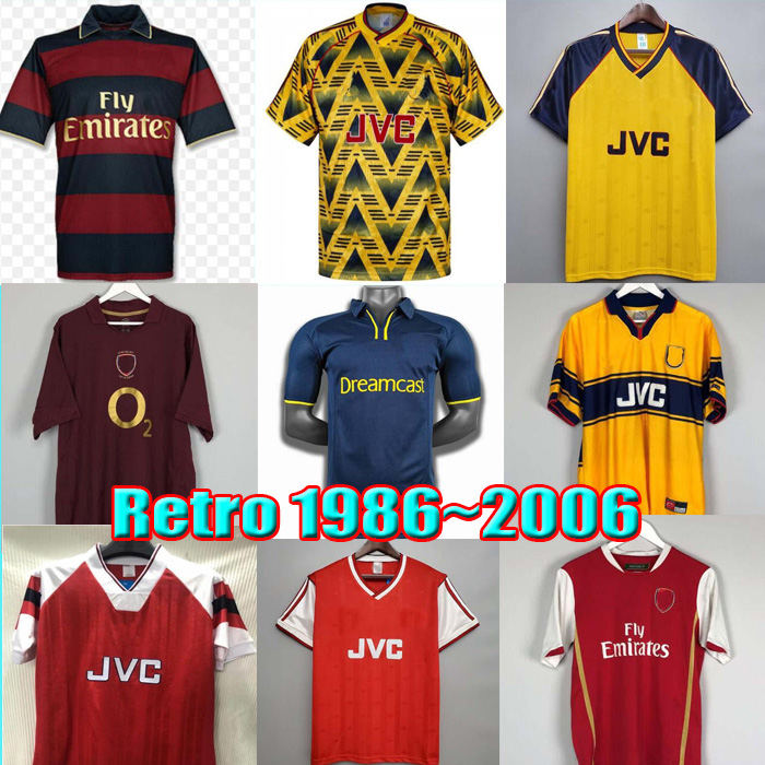 

Retro SOCCER JERSEY HIGHBURY Arsen HOME FOOTBALL SHIRT PIRES HENRY REYES 02 03 05 06 98 99 BERGKAMP 94 95 ADAMS Persie 96 97 Galla 86 87 89 2000 2006 Men Kits Uniforms, 04-06 mu home