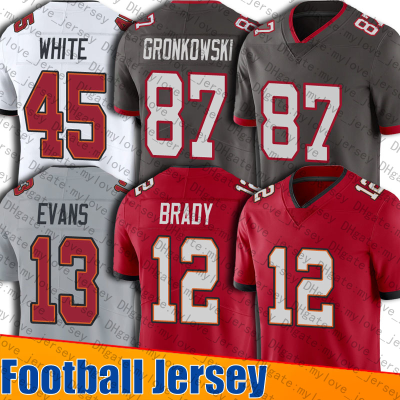 

12 Tom Brady 87 Rob Gronkowski 13 Mike Evans Jersey Devin White Antoine Winfield Jr 14 Chris Godwin Football Jerseys Alstott Suh Pierre-Paul Lavonte David Fournette, Youth custom jersey (hd)
