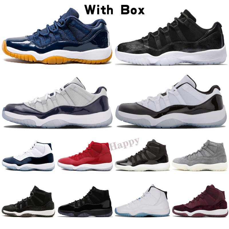 

11 11s mens Basket ball shoes 25th Anniversary low white bred concord legend blue pantone ovo grey snake skin men women sneakers trainers, Color 8