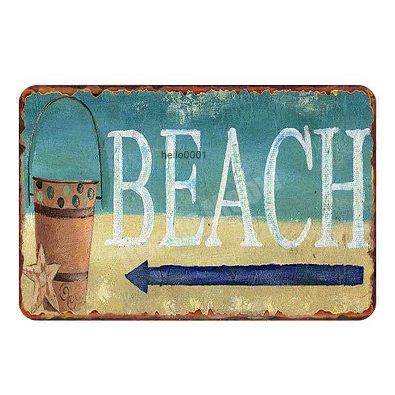 

ife Is A Beach Paque Vintage Meta Tin Signs Bar Outdoor Decorative Pates Mermaid Wa Stickers Ocean Poster Home Decor N250b