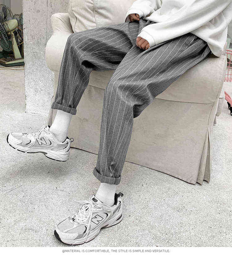 Compra Pantalones De Harén De Rayas Coreanas Hombre Streetwear Hombre  Casual Suelto Japonés Hombres Negro Gris Retro Plaid Harajuku Punk  Pantalones 211106 Barato | Entrega Rápida Y Calidad | Es.Dhgate