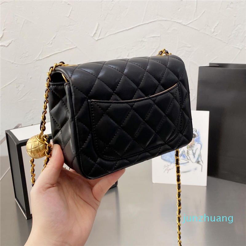 

Designer- Diamond Lattice bag mini square flap fat Bags Golden ball wallet Messenger Women Knitting chains Thread handbags crossbody tote