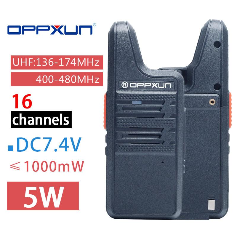 

Walkie Talkie 2PCS OPPXUN OPX005 Portable Mini FRS Charging Two Way Radio Station Transceiver El/ Restaurant BFC9