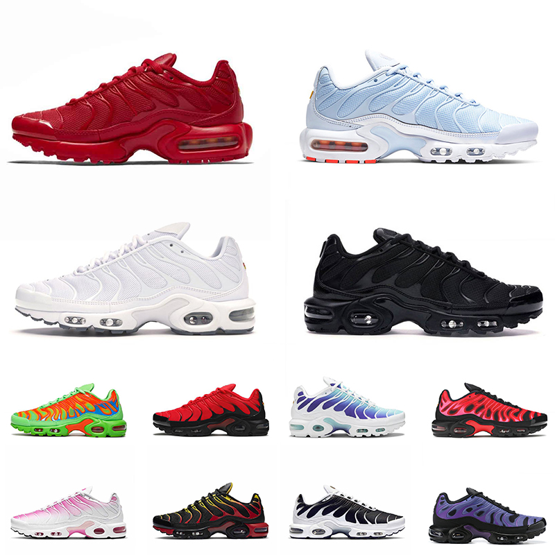 

Mens Sneakers Plus Tn Bleached Aqua Running Shoes Men Womens Triple White Black Pink Fade Universit Red Pastel Blue Mean Green Fury Trainers, #7 white 40-46