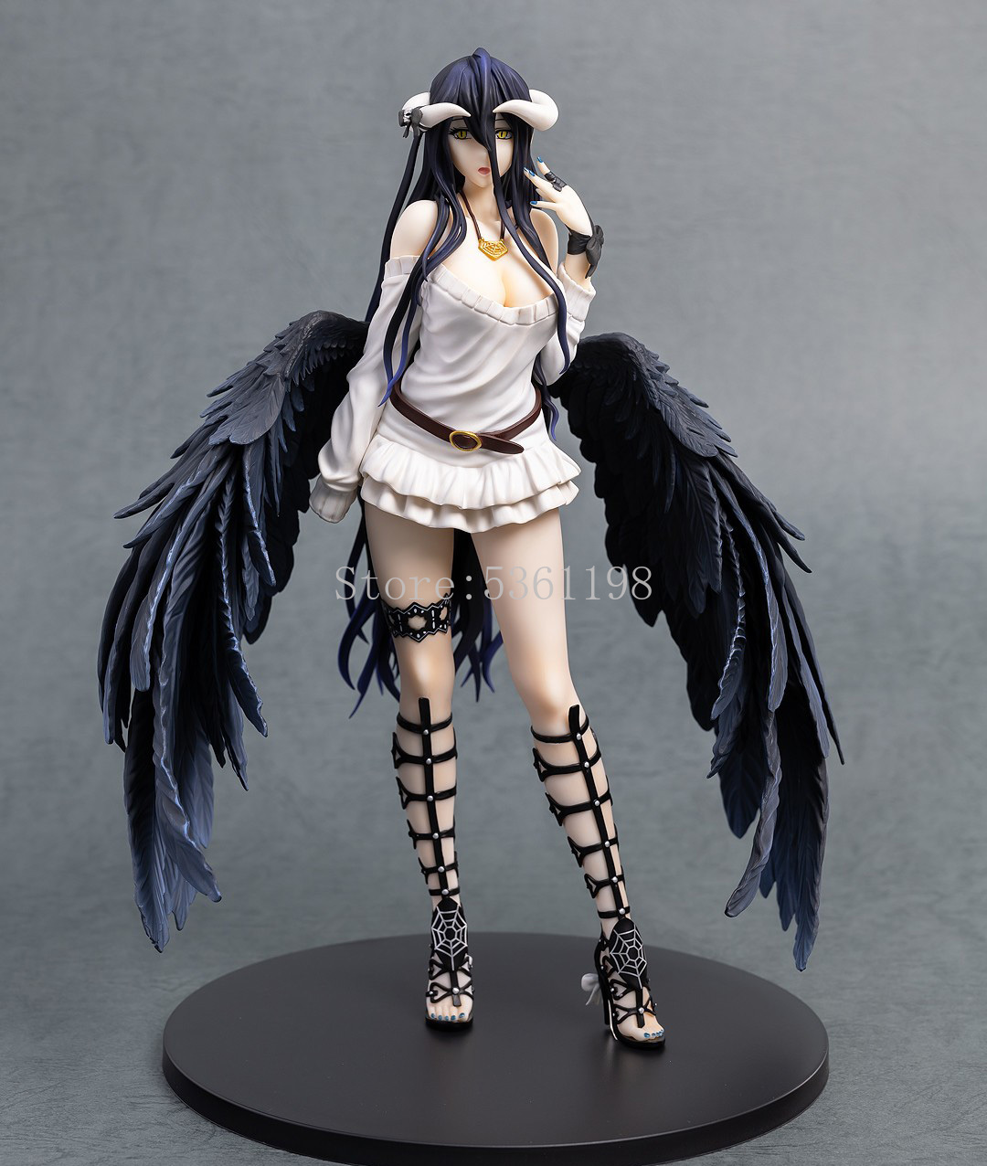 

Overlord III Albedo so-bin Ver. Anime Figure PVC Action Toys Statue Collection Model Doll Gift 27cm, 10cm no box