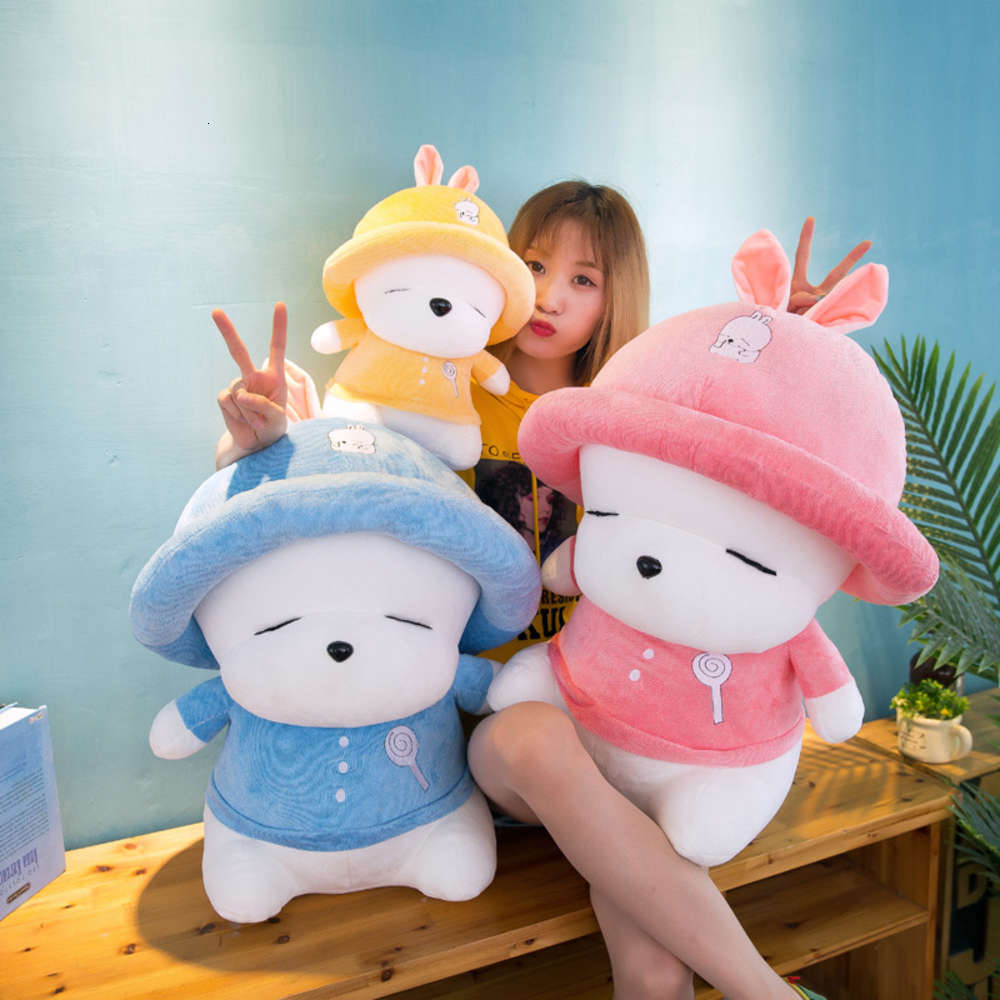 

Rogue Rabbit plush toy grab doll cute rabbit give children and girls pillow gift, Blue