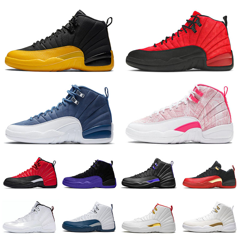 

Top Quality Jumpman 12 12s Mens Womens Basketball Shoes Ice Cream Stone Blue Flu Game Concord University Gold Bulls Retro Men Women Sports S
