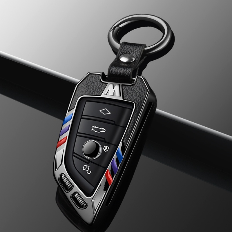 

For BMW 5 series 525Li 530 X1 x 4x4 x5 7 series All-inclusive key cover car key remote protective shell, Sky blue