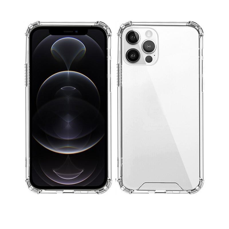 

Acrylic TPU Hybrid Cases Hard Shockproof Clear Cover Luxury Transparent Phone Case For iPhone 13 Pro Max mini 12 11 X XR 7 Samsung Galaxy A32 A22 A72 A52 S20 S21 Ultra S10