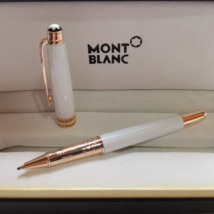 

Mont Wanbao p163 ceramic metal signature water pen gift classic Blanc