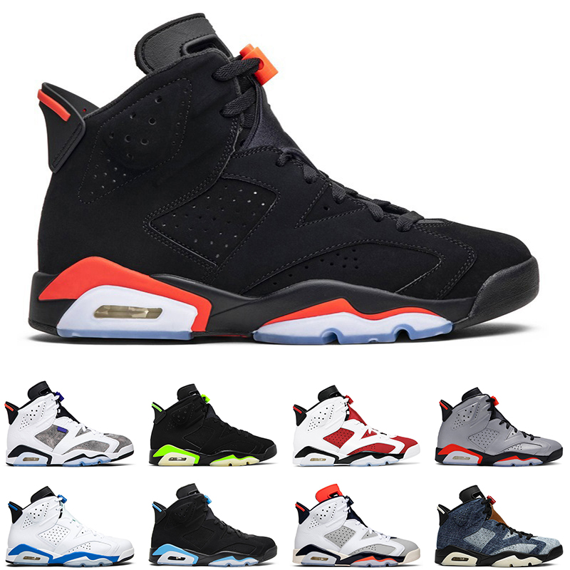 

6s men basketball shoes infrared unc carmine black cat hare tinker flint olive mens trainer sports sneakers, Iron grey