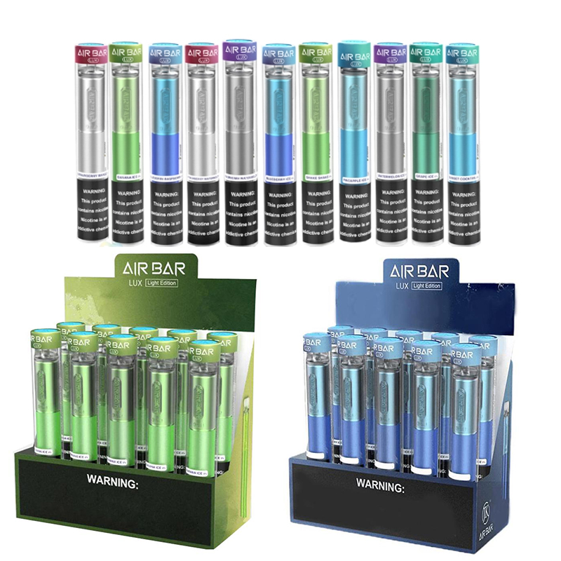 

Newest Air Bar Lux Disposable Vape Pen 1000 Puffs cigarettes 500mAh Battery 2.7ML Vapor Pod Device eCigs Electronic Cigarette