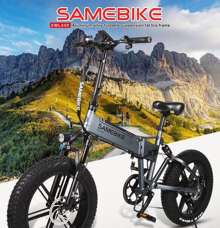 

SAMEBIKE XWXL09 SCOOTER 20inch 500W Smart Folding E-bike - Gray