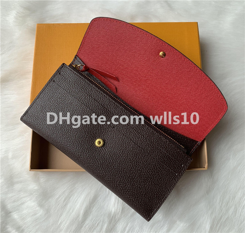

Wholesale 9 colors fashion single zipper pocke men women leather wallet lady ladies long purse with orange box card 60136 Serial code LB81 wallets, Other expenses