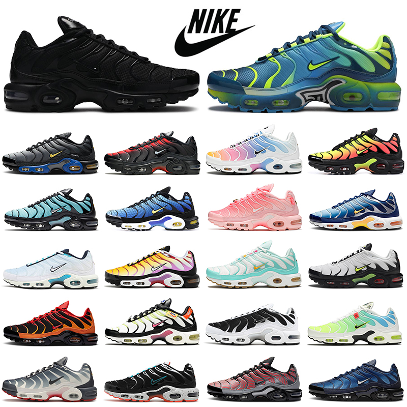 

Fashion Tn plus men women tns running shoes triple black white Hyper Blue Greedy OREO Volt mens trainers sports sneakers Walking Jogging, Supernova