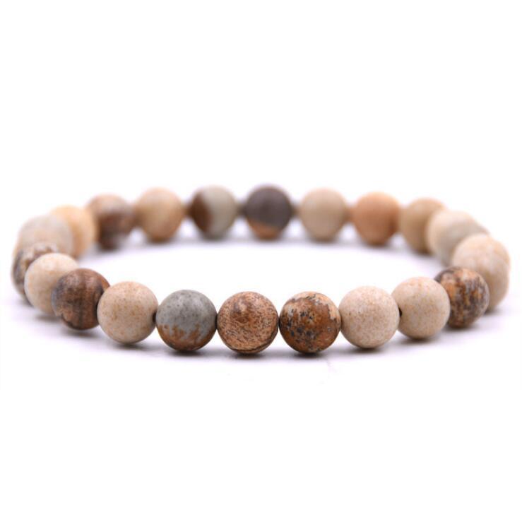 

Beaded, Strands Semi-precious Stone Bracelets Unique 8mm Tiger Eye Elegant Gifts Buddha Trendy Natural Jewelry For Women Men