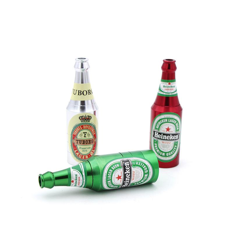 

Herb Grinders Creative Aluminum Alloy Small Cigarette Smoking Grinder Four-layer Cigarettes Crusher Metal Smoke Set Accessories