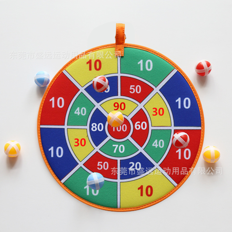 

Children's cloth plastic sticky ball Dart Set kindergarten safety leisure games