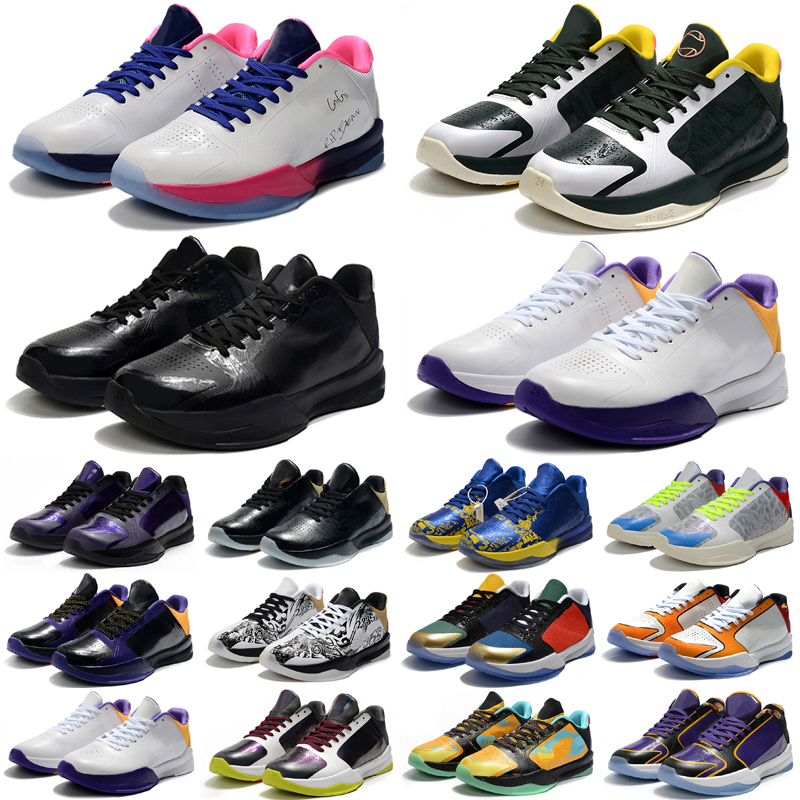 

Men Basketball shoes store wholesale kids Black Mamba 5 V PJ Tucker Protro What If Lakers Bruce Lee Big Stage Chaos Prelude Metallic Gold Rings 2021 platinum US7-US12, As photo 13