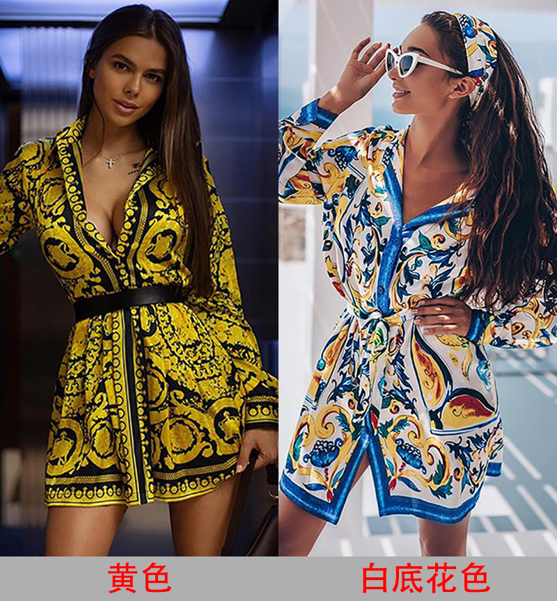

Vintage Blouses Dress 2021 Boho Women Paisley Print Spring Shirt Casual Loose Streetwear Long Sleeve Elegant