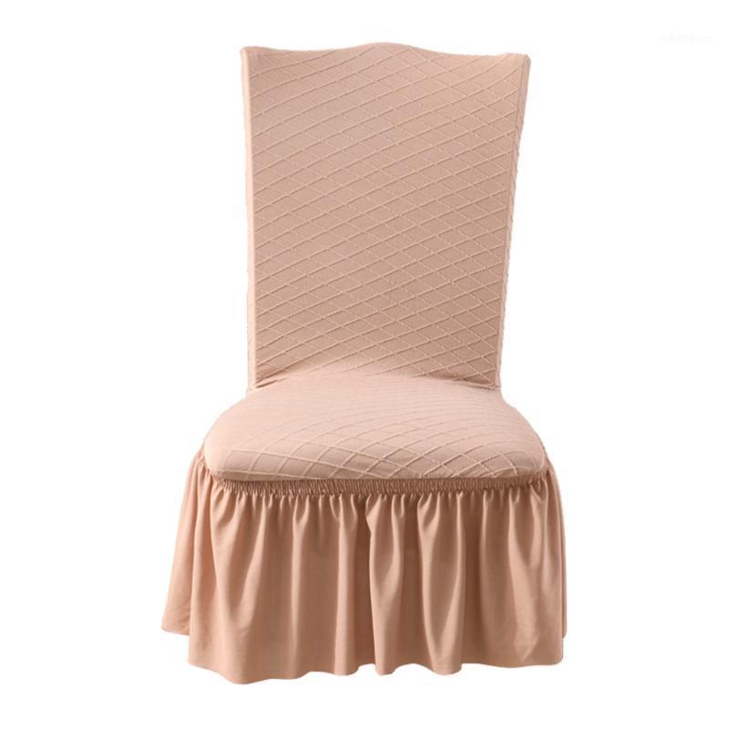 

Jacquard Stretchy Pleated Chair Covers Super Fit F/ Banquet Chairs Cover