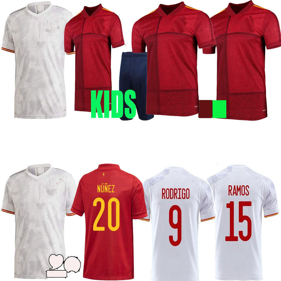 

2021 Spain soccer jersey Camiseta EspaÃ±a PACO MORATA A.INIESTA PIQUE 20 21 ALCACER SERGIO ALBA men, Black