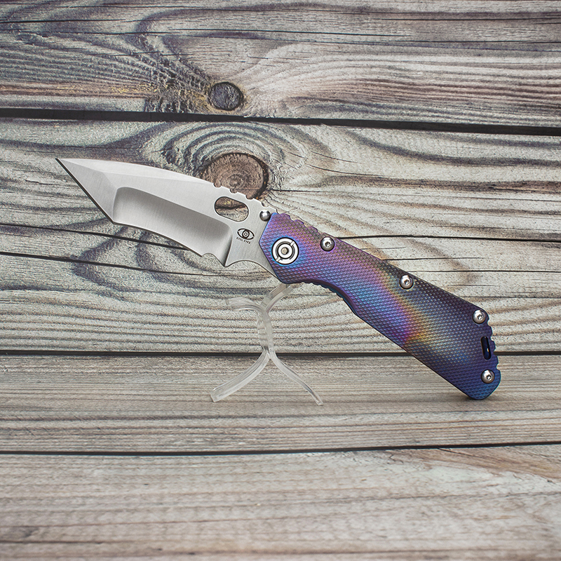 

EVIL EYES custom folding knife SMF CC #56 personalized titanium handle tanto nightmare high hardness m390 blade strong outdoor equipment tac