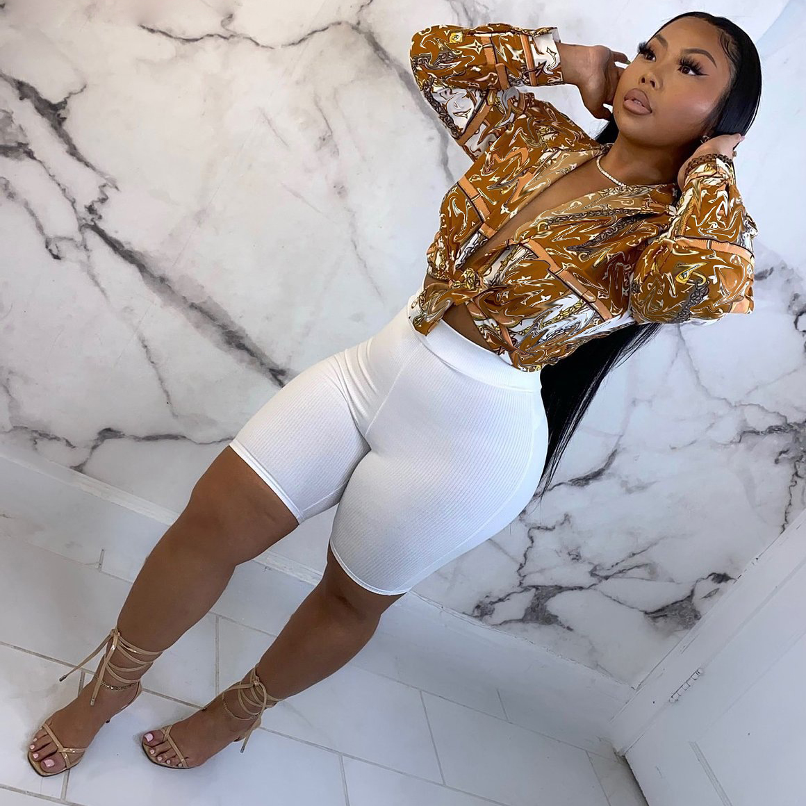 

25color Digital Printing Long Sleeve Retro Floral Women Shirts Designer Refined Style Single-breasted Blouses Modern Luxury Slim Cute Office Lady High-End Tops, Design-19