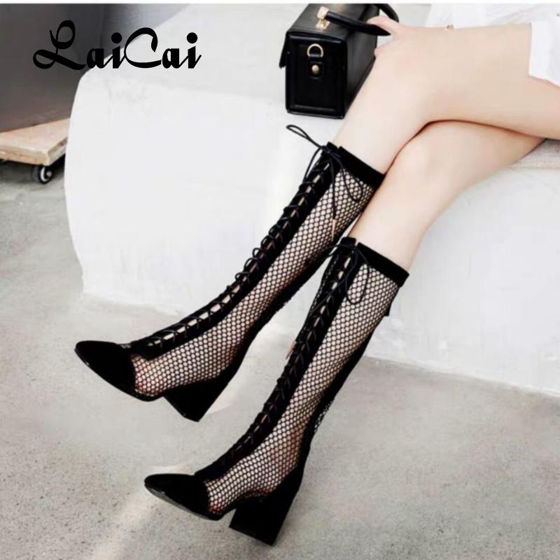

Dress Shoes Women's Boots High Heel Sexy Pumps Long Sandal Boot Chunky Sandals Spring Autumn A Summer Fashion, Black