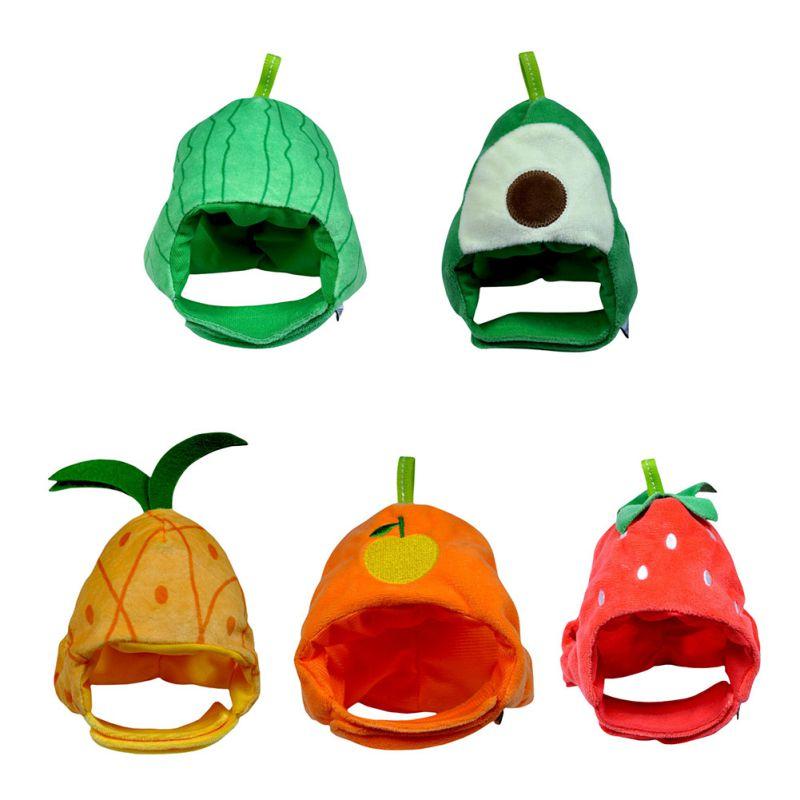 

Cat Costumes Funny Fruit Shape Dog Plush Santa Hat Headwear Christmas Costume Outfit For Small Medium Large Dogs Cats Pets