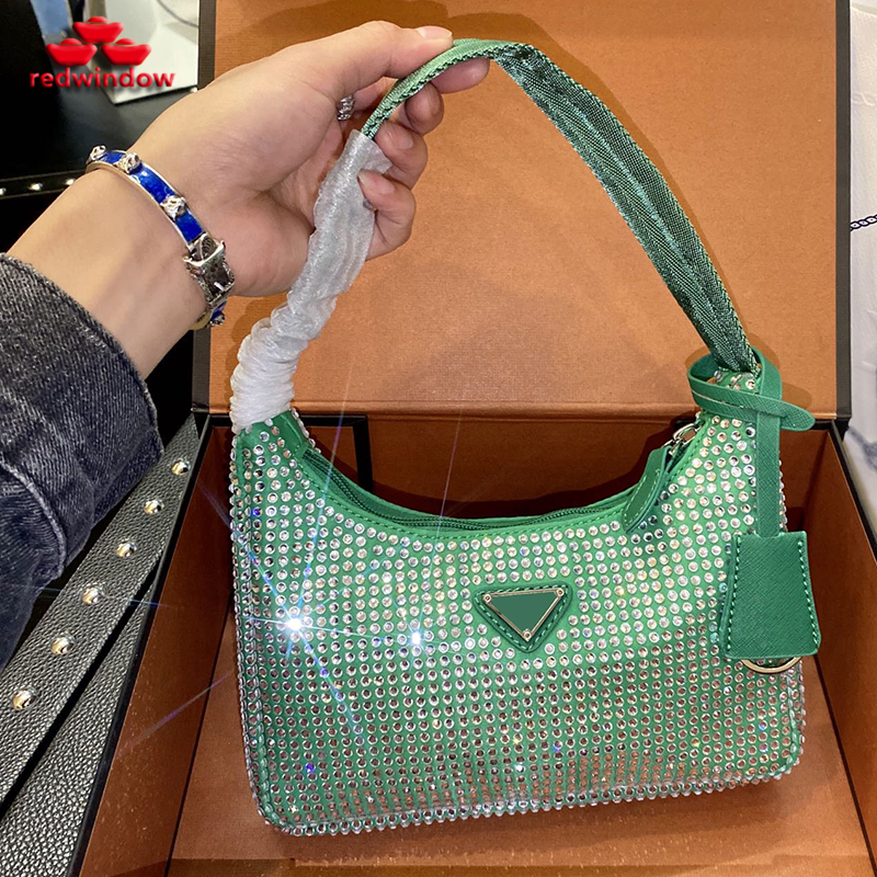 

Fashion Bling Hobos Bag Woman Luxurys Designers Shoulder Bags Wallet 2021 Cleo Tote Handbags Purses Top Quality Ss21 Handbag 21041401XS