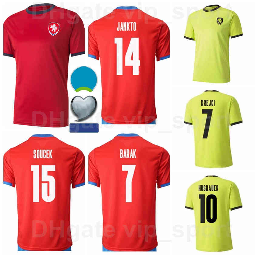 

2020-2021 Europe Cup Patch Czech Republic Soccer Jersey 9 SCHICK 11 KRMENCIK 20 VYDRA 15 SOUCEK 14 JANKTO National Team Football Shirt Kits, Black;yellow