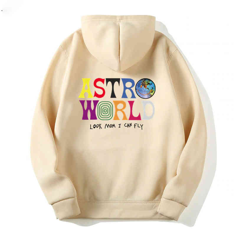 

TRAVIS SCOTT ASTROWORLD Hoodie Sweatshirt Music Print Hooded Hoodi Men Women Fashion Pullover Hoody Kids Boys Girls Clothing, Black