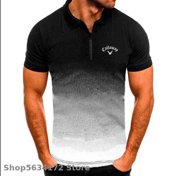 

summer casual polo shirt men short sleeve turn down collar slim fit sold color polo for Golf shirt men plus size G1130