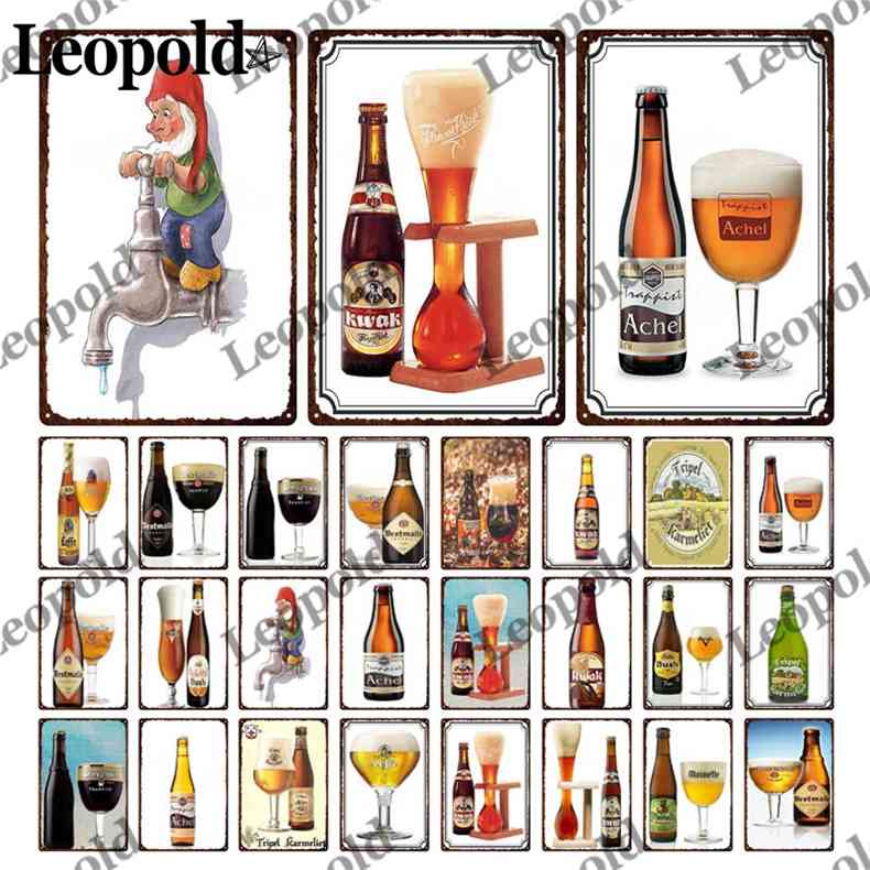 

Plaque Vintage Beer Bottle Wine Glass Metal Poster Wall Sticker Tin Label Ktv Bar Home Decoration1
