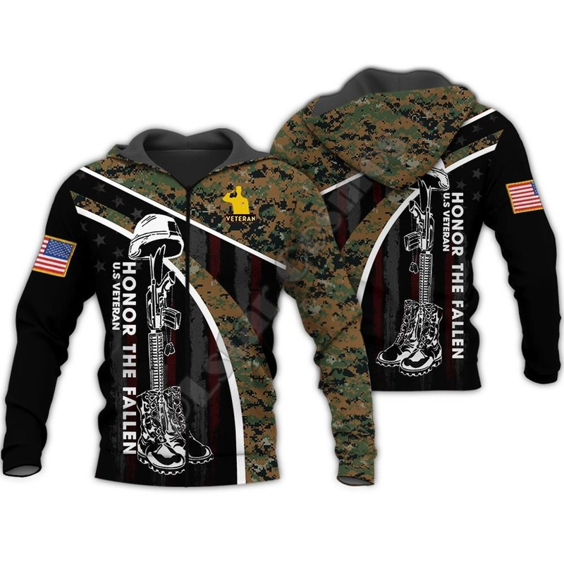 

Rifle Pattern Men's 3D Printed Hoodie Visual Impact Party Top Punk Gothic Round Neck High Quality American Sweater Hoodie, Black