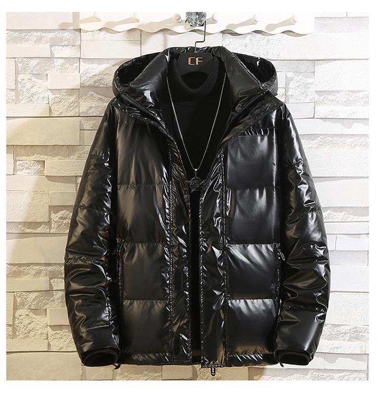 

Brand Men Casual White duck Down Jacket Coat new Mens Winter Outdoor Thick warm Coats outwear jackets man parkas, Black